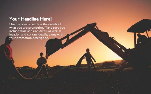 Building Site Full Colour Oversized Postcards