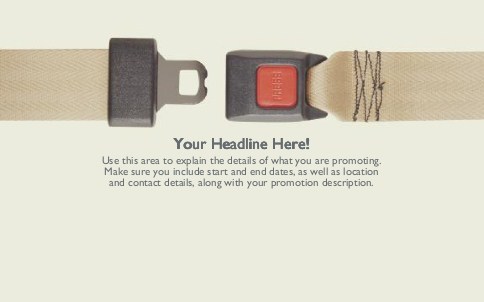 Seat Belt Full Colour Oversized Postcards