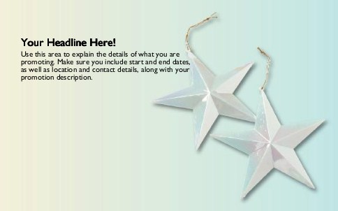 Two Silver Stars Full Colour Oversized Postcards