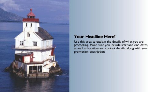 Lighthouse in the Water Full Colour Oversized Postcards