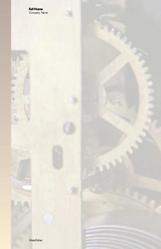 Clock Gears Large Note Pads