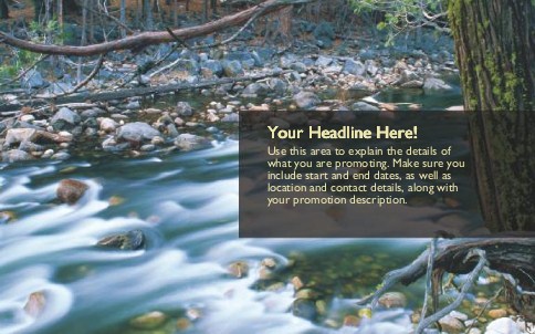 Merced River Full Colour Oversized Postcards