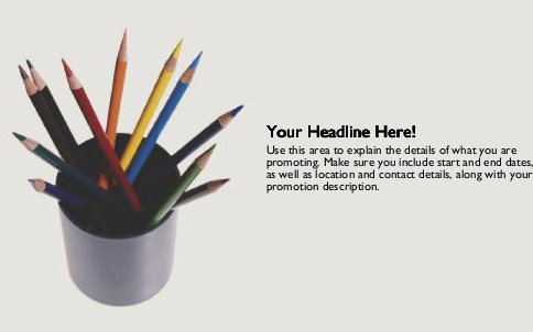 Coloured Pencils Full Colour Oversized Postcards