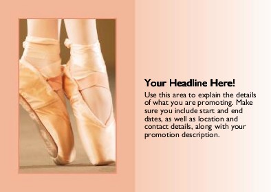 Dancing on Pointe Full Colour Standard Sized Postcards