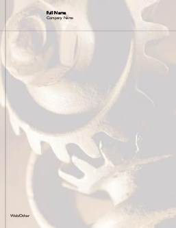 Mechanical Gears Compact Note Pads