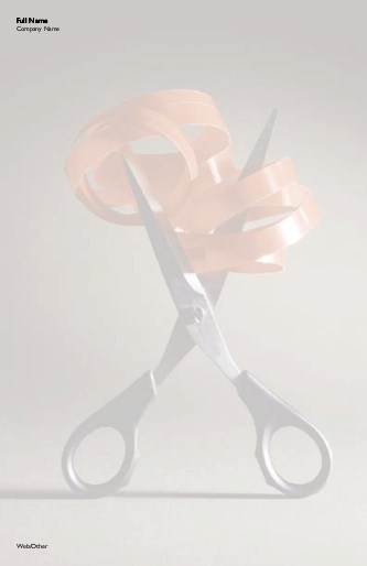 Red Ribbon and Scissors Large Note Pads