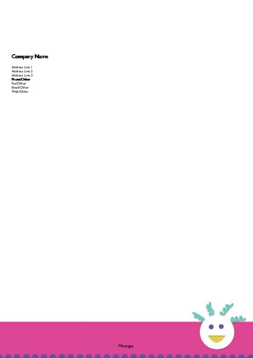 Happy Face A4 Letterhead