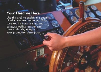 Boat Steering Wheel Full Colour Standard Sized Postcards