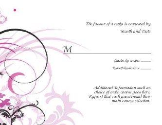 Special Soiree Reply Cards