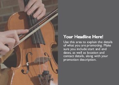 Violin and Bow Full Colour Standard Sized Postcards