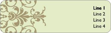Elegant Twist Return Address Labels