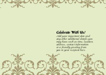 Elegant Twist Standard Sized Save the Date Postcards