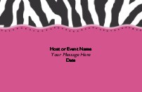 Funky Zebra Save the Date Magnets