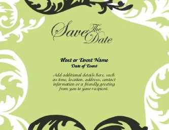 Garden Gate Large Save the Date Magnets