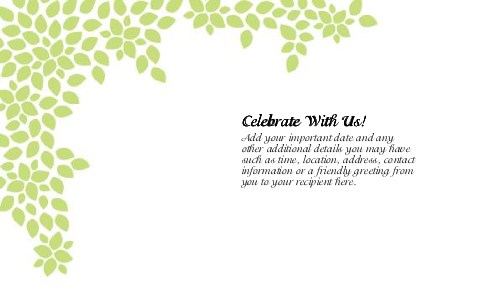 Leaves of Love Oversized Save the Date  Postcards