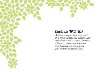 Leaves of Love Standard Sized Save the Date Postcards