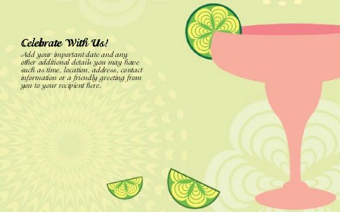 Lime Time Oversized Save the Date  Postcards