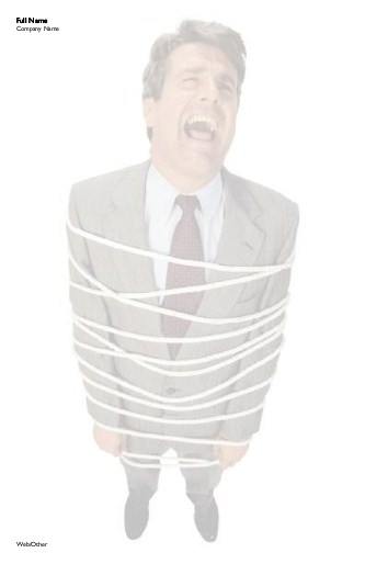 Bound Businessman Large Note Pads