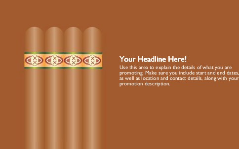 Cigars Full Colour Oversized Postcards