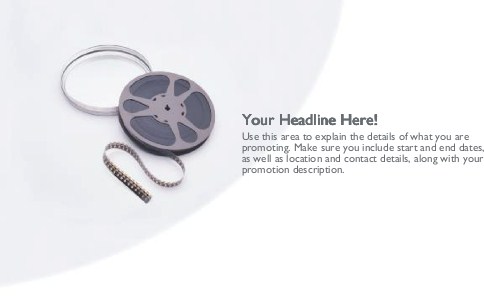 Cinema Reel Full Colour Oversized Postcards