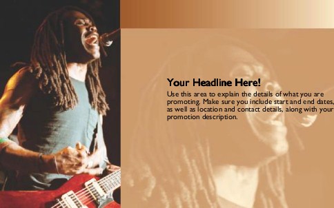 Reggae Rhythm Full Colour Oversized Postcards