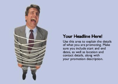 Bound Businessman Full Colour Standard Sized Postcards