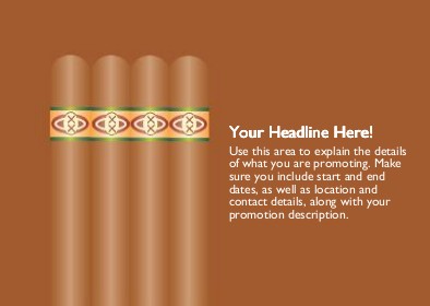 Cigars Full Colour Standard Sized Postcards