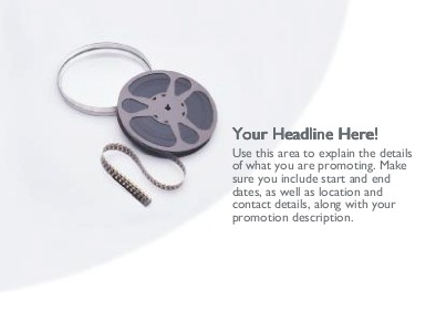 Cinema Reel Full Colour Standard Sized Postcards