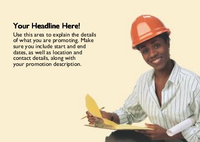Construction Foreman Full Colour Standard Sized Postcards