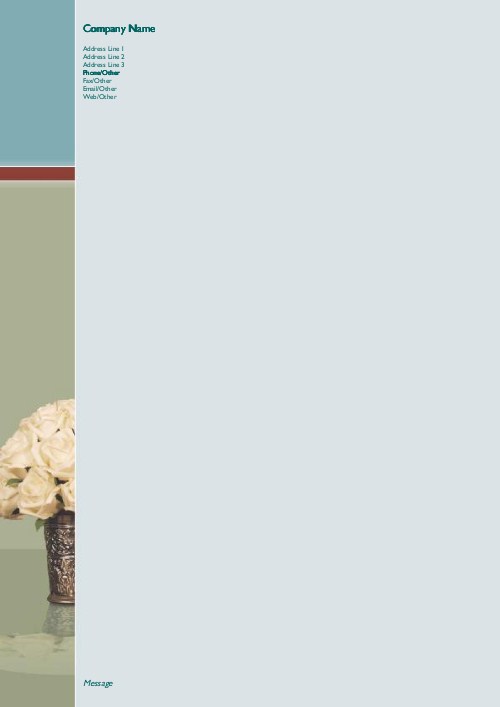 Distinctly Roses A4 Letterhead