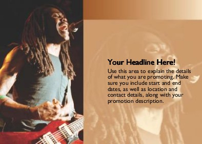 Reggae Rhythm Full Colour Standard Sized Postcards