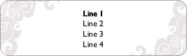 Traditional Scroll Return Address Labels