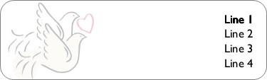 Wedding Doves Return Address Labels