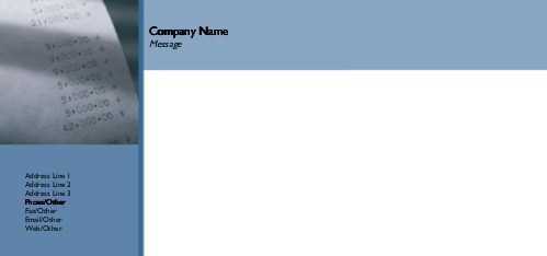 Adding Machine Full Colour Compliment Slips