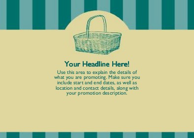 Country Wicker Basket Full Colour Standard Sized Postcards