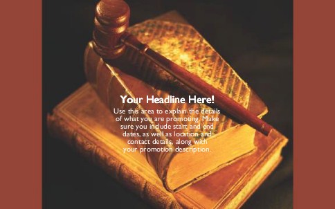 Legal Proceedings Full Colour Oversized Postcards