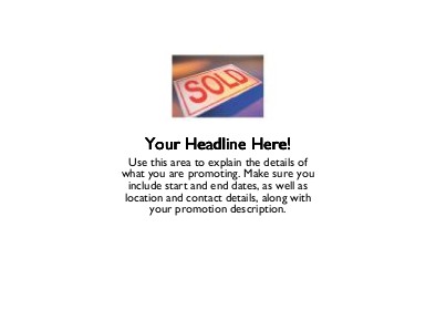 Sold Sign Full Colour Standard Sized Postcards