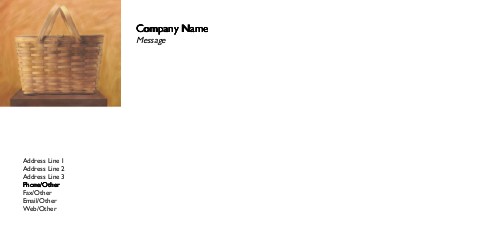 Woven Beauty Full Colour Compliment Slips