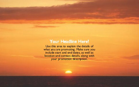 Sunset Sky Full Colour Oversized Postcards