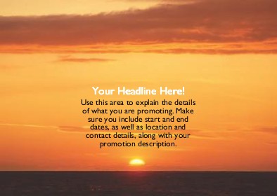 Sunset Sky Full Colour Standard Sized Postcards