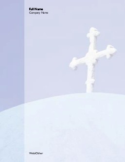 White Cross Compact Note Pads