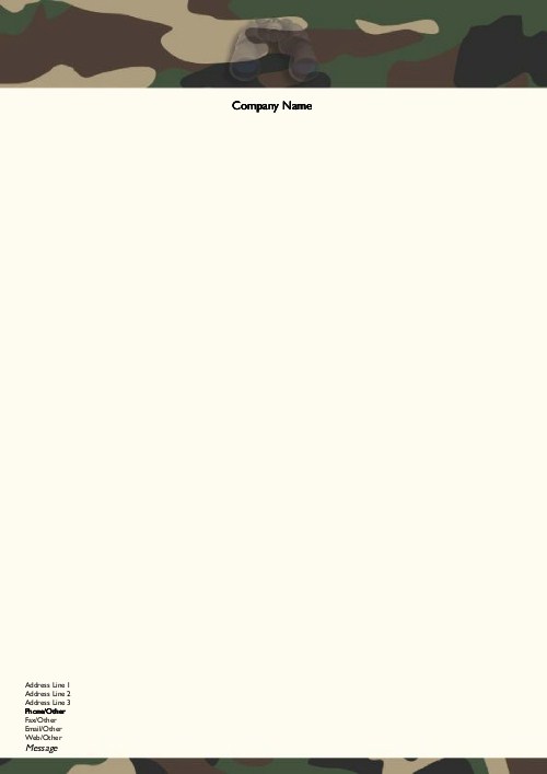 Deep Cover A4 Letterhead