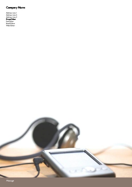 Digital Beats A4 Letterhead