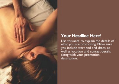 Massage Therapy 2 Full Colour Standard Sized Postcards