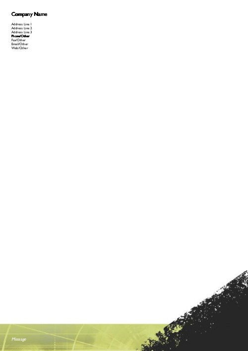 On the Horizon A4 Letterhead