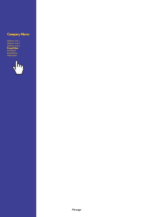 Pointing to You A4 Letterhead