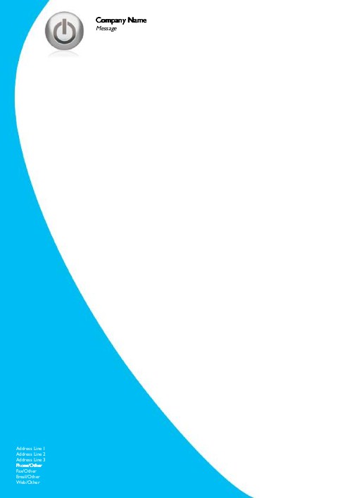 Turned On A4 Letterhead