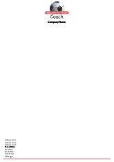 Coach Introduction A4 Letterhead