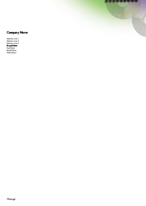 Disc Space A4 Letterhead