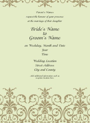 Elegant Twist Wedding Invitations